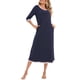 thumbnail image 1 of Vestido de tumbona para mujer con bolsillos, mangas 3/4, camisones sueltos, pijamas para descan CACAGOO Vestido, 1 of 7