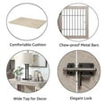 thumbnail image 6 of Unipaws Dog Crate End Table with Cushion Indoor Use Grey Medium, Weathered Gray, 6 of 7