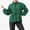 Green, variant on Women's Jacket Stand Collar Elastic Cuffs Casual Lightweight Windbreaker with Pockets for Outdoor Casual Coats