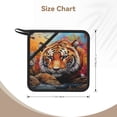 thumbnail image 3 of Sikiie Colorful Plant Tiger Pot Holders Kitchen Insulation Mats Heat Resistant Pot-Holder Oven Anti-Scald Pads for Cooking Baking, 7.1*7.1inch, 3 of 8