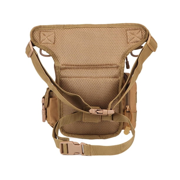 Soidarity Bolso de hombro tipo bandolera, impermeable, bolsa de pierna caída, bolsa de utilidad para pierna, senderismo al aire libre, fotografía, cierre Mochilas de mochilero No.02 Soidarity OD000086-02B