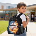 thumbnail image 4 of Jeiento Baseball Toddler Preschool Bookbag, School Bag with Adjustable Straps, Multi-Pocket Kids Backpack for Daycare Kindergarten Outdoor, 4 of 7