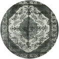 thumbnail image 1 of Ahgly Company Indoor Round Mid-Century Modern Charcoal Gray Oriental Area Rugs, 7' Round, 1 of 6