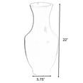 thumbnail image 4 of Modern Dining Trumpet Floor Vase, For Entryway and Living Room, White Fiberglass 22 inch, 4 of 7