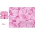 thumbnail image 2 of 1000 pétalos de rosa artificiales de seda JanHm Sin sabor para decoración de bodas rosa claro, 2 of 5