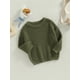 thumbnail image 3 of Txlixc Suéteres de cuello redondo para bebés pequeños, suéteres de punto sueltos de color sólido de manga larga Txlixc  Moda, 3 of 9