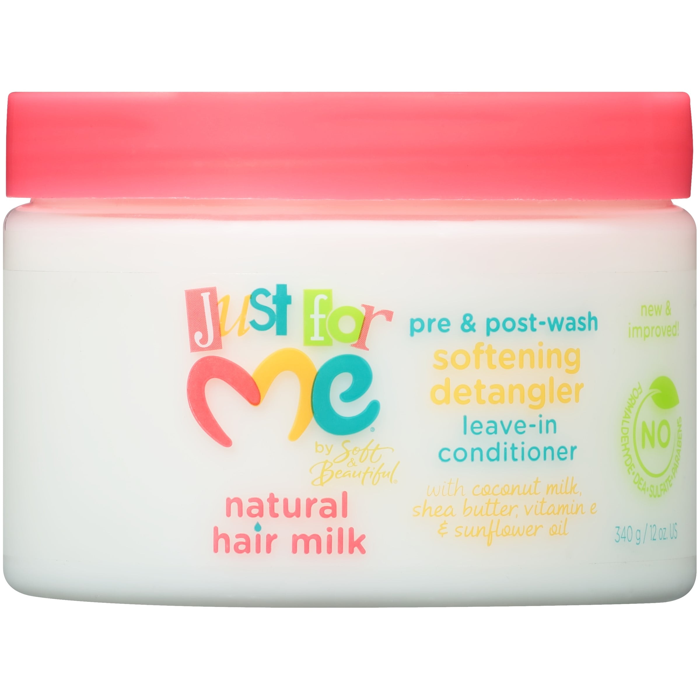Just For Me Natural Hair Milk Pre Post Wash Softening Detangler