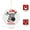 pattern-2, variant on Zebra Wearing A Santa Hat Ceramic Ornament Xmas Ornament for Family Sister Friends Round Porcelain Ornament Christmas Ceramic Ornaments Black White Zebra Under Tree Christmas Decor