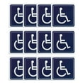thumbnail image 1 of Uxcell 6x6 Inch Handicap Sign Stickers, Vinilo Signo Accesible Símbolo de Discapacidad Resistente a la Intemperie para Persona en Silla de Ruedas 12Pcs, 1 of 6