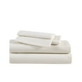 thumbnail image 2 of Eddie Bauer Solid Beige Cotton Flannel Twin Sheet Set, 2 of 8