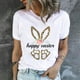 thumbnail image 2 of Ichuanyi Womens Swimsuits Clearance Women Crewneck T Shirts Easter Rabbit Print Tees Short Sleeve T Shirt Blouse Tops Ichuanyi Ichuanyi, 2 of 9