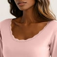 thumbnail image 7 of Thermal Underwear for Women, Crewneck Padded Long Sleeve Shirts & Long Johns, Lightweight Casual Pajamas Fleece Base Layer Classic Basic Outfits Fall Winter Pjs Loungewear 2026, 7 of 7