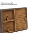thumbnail image 4 of Qarigey Caja de almacenamiento de 2 capas, cajas de cuero, colgante, collar, cadena, pulsera, caja, organizador de gran capacidad para el hogar Ropa, zapatos y accesorios Miscelánea Qarigey AP016374-01, 4 of 6