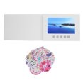 thumbnail image 2 of Electronic Video Greeting Card, 128M Memory, HD Video Playback, 4:3 LCD Display, Built in Speaker, DIY Sticker, Digital Greeting Card, for Valentine, Anniversary, Birthday, Wedding, 2 of 7