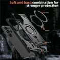 thumbnail image 5 of [PST] Samsung Galaxy S24 Ultra Ring Case, Shockproof Magsafe Compatible Kickstand Back Cover with Ring Stand, 5 of 5