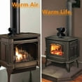 GasSaf Fireplace Fan, 4Blade Heat Powered Stove Fan for Wood/Fireplace