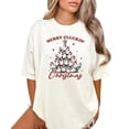 thumbnail image 3 of Merry Cluckin' Christmas Shirt for Women and Teens Funny Chicken Christmas Tree Tee Ivory Shirt Adult Small, 3 of 4
