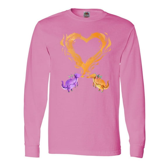 Inktastic Fire Heart Dragons Long Sleeve T-Shirt