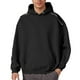 thumbnail image 3 of MHFRRA Sudadera con Capucha Informal con Panel de Cremallera En El Hombro y Llegada de Otoño/Invierno para Negro, 3 of 5