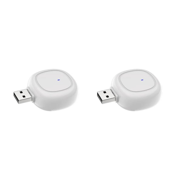 Billuyoard Repelente de mosquitos ultrasónico USB Controles de interior de 360 ° Repelentes Accesorios de interior Casa Garaje Blanco 2Conjunto
