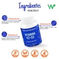 thumbnail image 5 of Vitamina D3 K2 y Vitamina A para Mayor Absorci&oacute;n de Calcio, Huesos Fuertes, Salud de Piel con 210 capsulas | Vitamina D3 400 ui Vitamina K2 | Natural Wisdom Natural Wisdom NA, 5 of 5