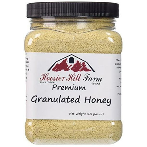 Hoosier Hill Farm Granulated Honey Crystals, 1.5 lbs. plastic jar