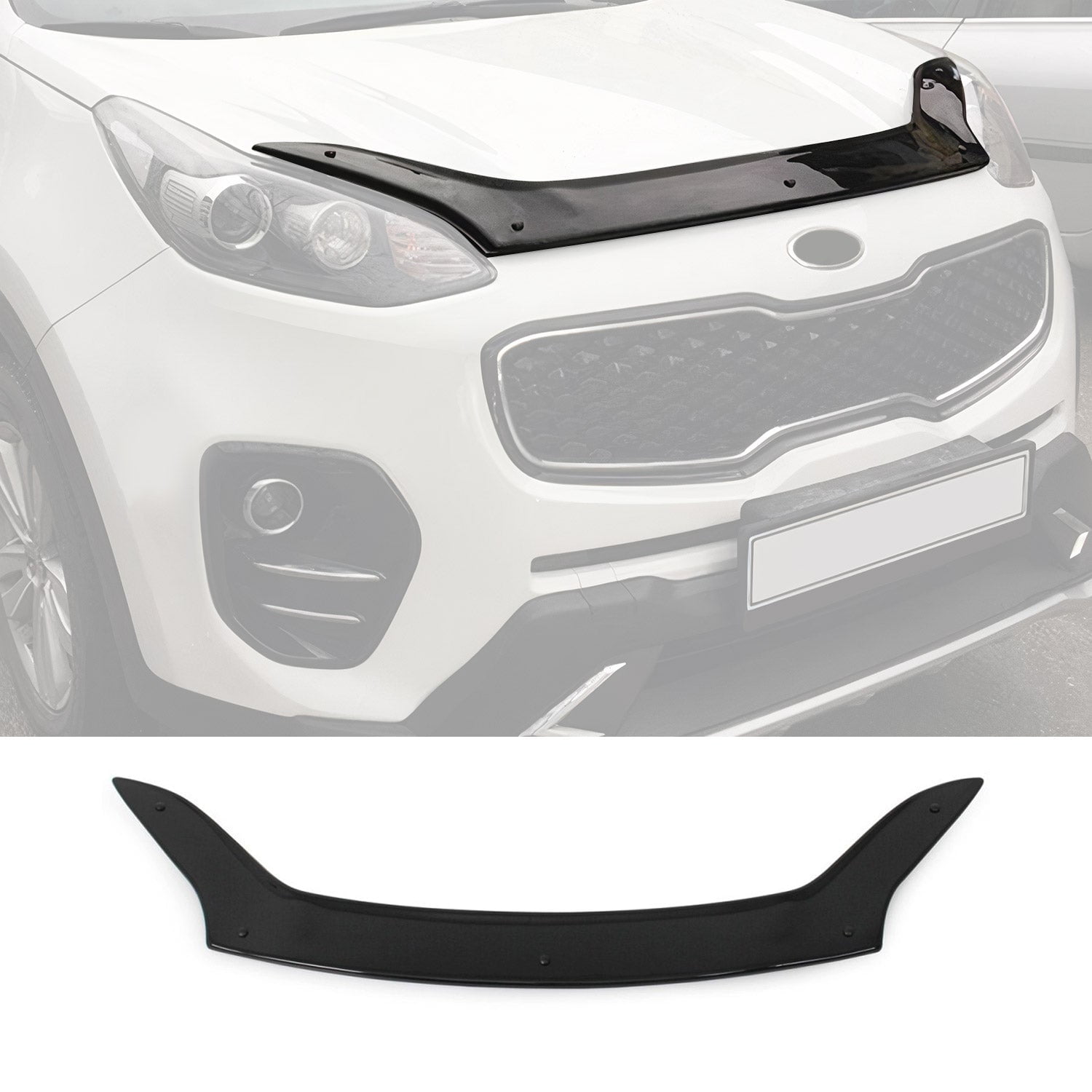 Hood Stone & Bug Deflector Shield Protector for Kia Sportage 20172021