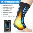 thumbnail image 6 of Neenca 2-Pack Ankle Brace Support for Men & Women,Plantar Fasciitis Socks with Arch Support Compression Ankle Support Foot Sleeve,Ligament Damage, Achilles Tendonitis, Sprained Ankle, 6 of 8