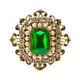 thumbnail image 1 of Broche de flores retro, accesorios de regalo Verde, 1 of 8