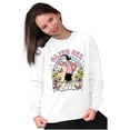 thumbnail image 4 of Cute Olive Oyl Cartoon Flower Love Women Crewneck Sweatshirt Brisco Brands S, 4 of 5