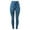Blue, variant on Wovix Women's Denim Print Fake Jeans Seamless Fleece Lined Leggings Full Length Slimming High Waist Band Style Basic Soft Daily