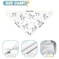 thumbnail image 6 of Dog Bandana 2 Pack,Black and White Unicorn Bandanas for Dogs,Cat Bandana,Small/ Large Dog Bandana 2 Size,Dog Bandanas, 6 of 6