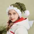 thumbnail image 5 of Elezay Santa Hats Santa Claus Hat Christmas Hat Xmas Holiday Hat Funny Christmas Hats Green Kids, 5 of 6