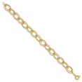 thumbnail image 4 of Auriga Fine Jewelry 14K Yellow Gold Fancy Oval Link Bracelet 7.5 inch for Women (L- 7.5inch, W- 11mm), 4 of 5