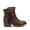 BROWN, variant on Girls Ankle Boots Side Zipper Low Heel Comfortable Casual Shoes for Toddler Little Kid Big Kid Non Slip Sole
