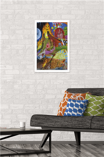 Trippie Redd - Trip at Knight Album Cover Wall Poster, 14.725" x 22.375" Framed