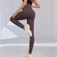 thumbnail image 6 of Cellulite Compression 3D Leggings Full Length Buttery Soft Yoga Pants 3D Anti Cellulite Leggings for Women Breathable Booty Butt Lifting Leggings Anti Cellulite Leggings Tummy Shaping Pants Coffee S, 6 of 8