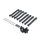 thumbnail image 2 of Barra de conexión fija Kit de conector servo resistente al desgaste del servo impermeable de reemplazo liviano liviano para 1/12 D90 D99 D99s negro kenally FN001613-02, 2 of 6