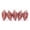 Rose Gold, variant on Gaecuw 5 Pack Silver Snow Frosted Pinecone Ornaments, Shiny Electroplated Baubles for Xmas Tree Wreath Mantel Holiday Decor, 2.95 Inch