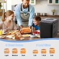 thumbnail image 4 of KBS 2LB 20-in-1 Bread Maker Machine with Automatic LCD display,2 Custom menus,15 Hour delay timer, Black Model#070, 4 of 7