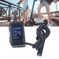 thumbnail image 1 of Electric Scooter Display Panel, DC24V 36V 48V ABS Electric Bike Meter Display HD LCD  for Mid Drive Motor, 1 of 7