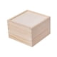 thumbnail image 1 of Caja de madera para bodas, caja de dulces, organizador, caja de joyería de recuerdo rústica, regalo 12x12x8cm, 1 of 9