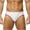 White, variant on Sunvit-Panties Young Mens Stretchy Nylon Spandex Briefs - Low-Rise Comfortable Underwear with Contrasting Trim, Size S Red for Daily/Gym/At-Home Wear