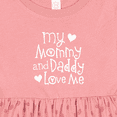thumbnail image 4 of Inktastic Mommy and Daddy Love Me Valentine Girls Baby Dress, 4 of 5
