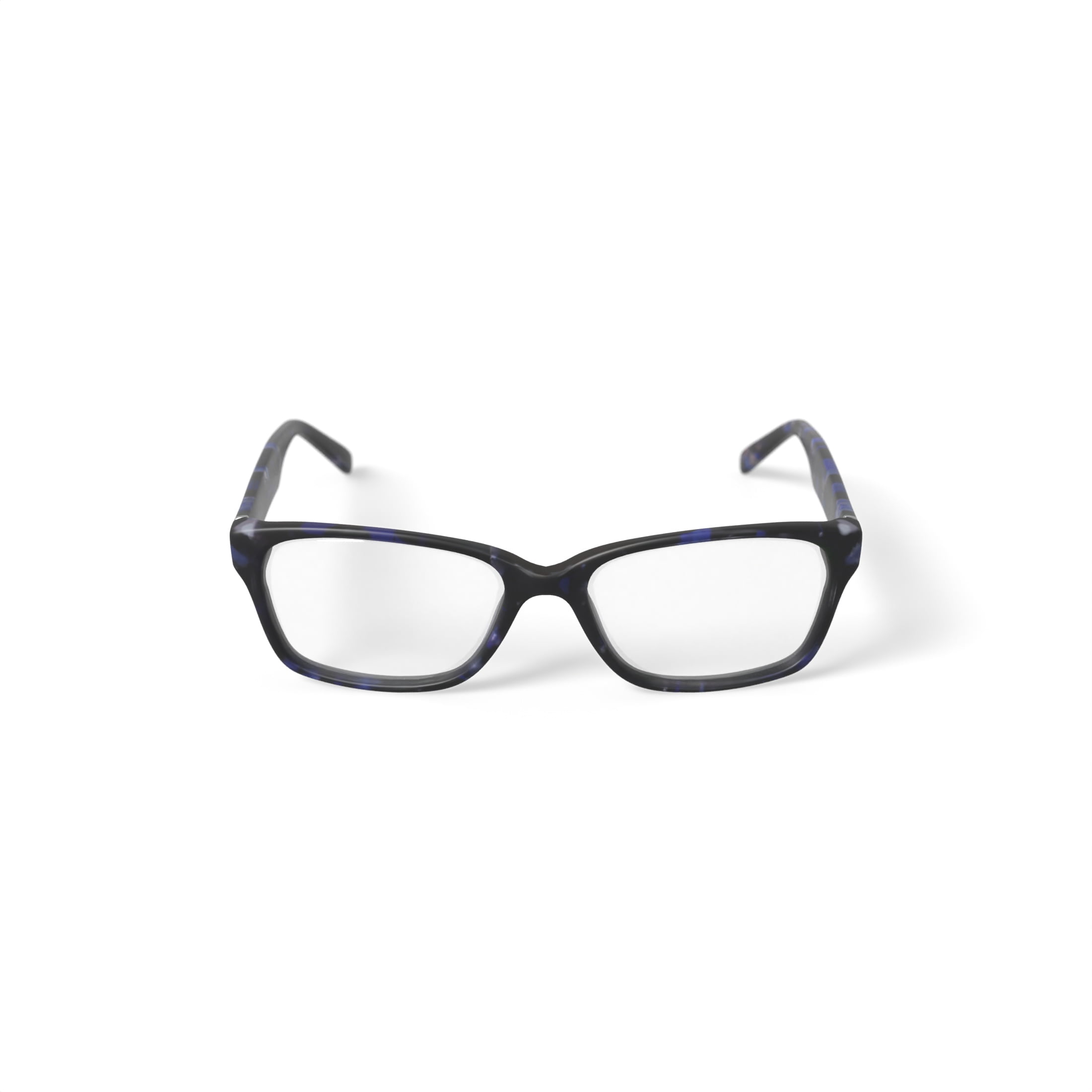 Christian Siriano Women's Lui Square Prescription Eyeglasses with Case, Navy Tortoise
