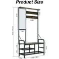 thumbnail image 7 of Aluminum Shower Caddy Bathroom Shelf with Hooks, 7 of 7