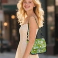 thumbnail image 3 of TSOVTHRID Hippie Daisy Green Print Crossbody Purse for Women Small Crossbody Bags Trendy Leather Cross Body Handbags Shoulder Bag with Adjustable Strap, 3 of 7
