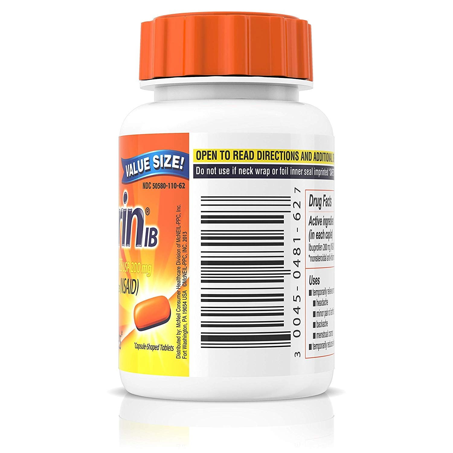 Motrin IB Caplets, 225 ea