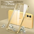 thumbnail image 5 of Crystal Clear Case for iPhone 11, [Not Yellowing] [Camera Protection] [Military Grade Drop Tested] Transparent Shockproof Protective Phone Case Soft Silicone Slim Cover, 6.1 inch, Gold, 5 of 17