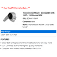 thumbnail image 2 of Transmission Mount - Compatible with 2007 - 2009 Acura MDX 2008, 2 of 2
